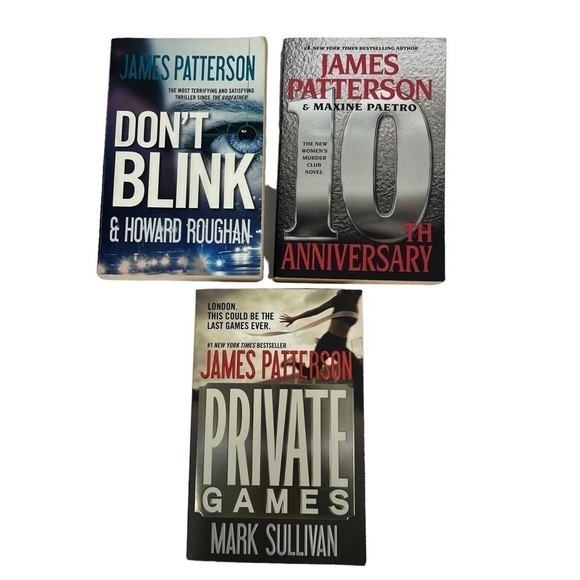 James Patterson Fiction Books/Novels Lot/3 Trade Paperbacks Thrillers/Mystery - Picture 1 of 7